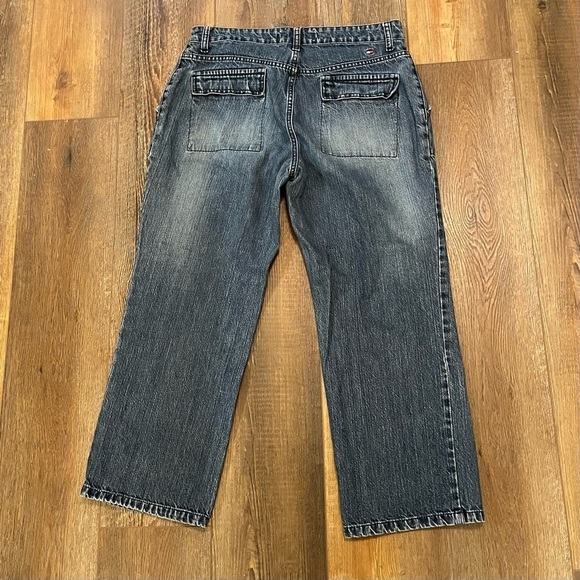 Y2K Tommy‎ Hilfiger ERO-ERO Carpenter Jeans Crop Capri Med Blue Denim Women's 10 - Picture 5 of 13